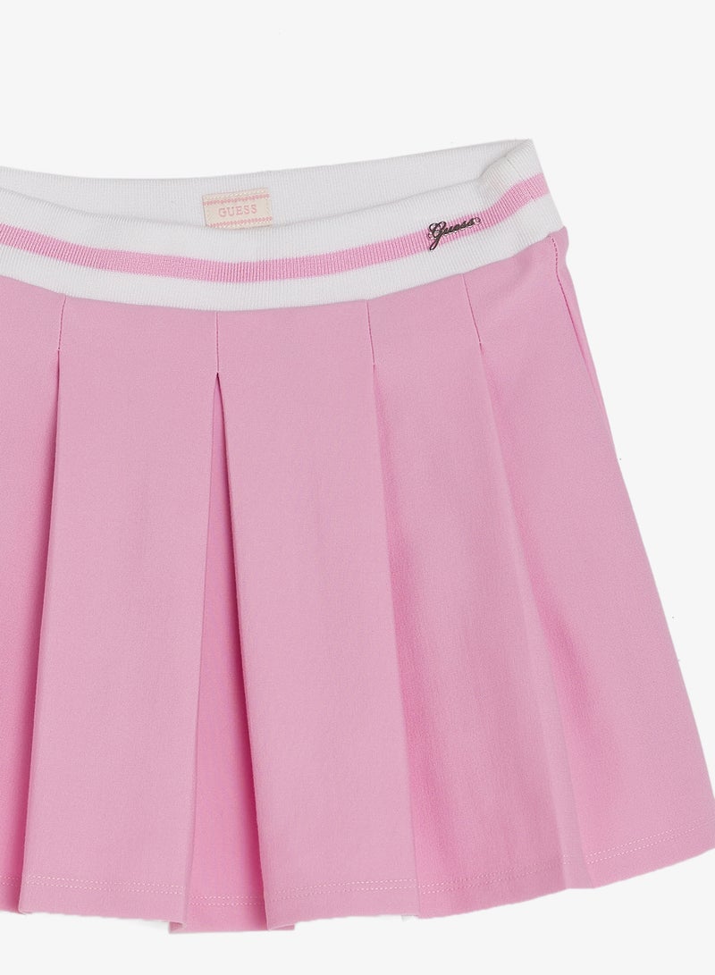 GUESS Infant Pleated Punto Milano Midi Skirt - Image 3